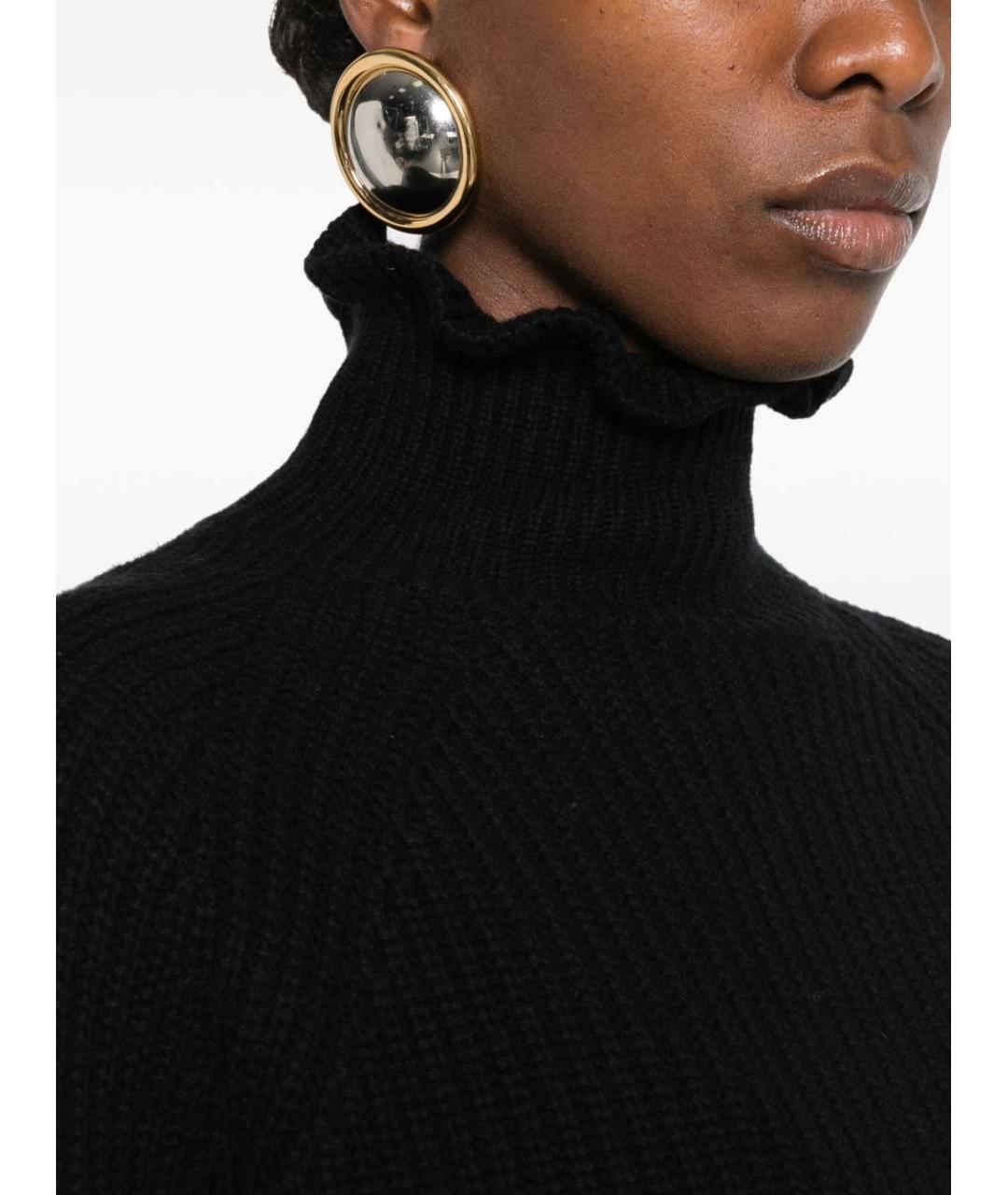 MAX MARA Черный шерстяной джемпер / свитер, фото 3