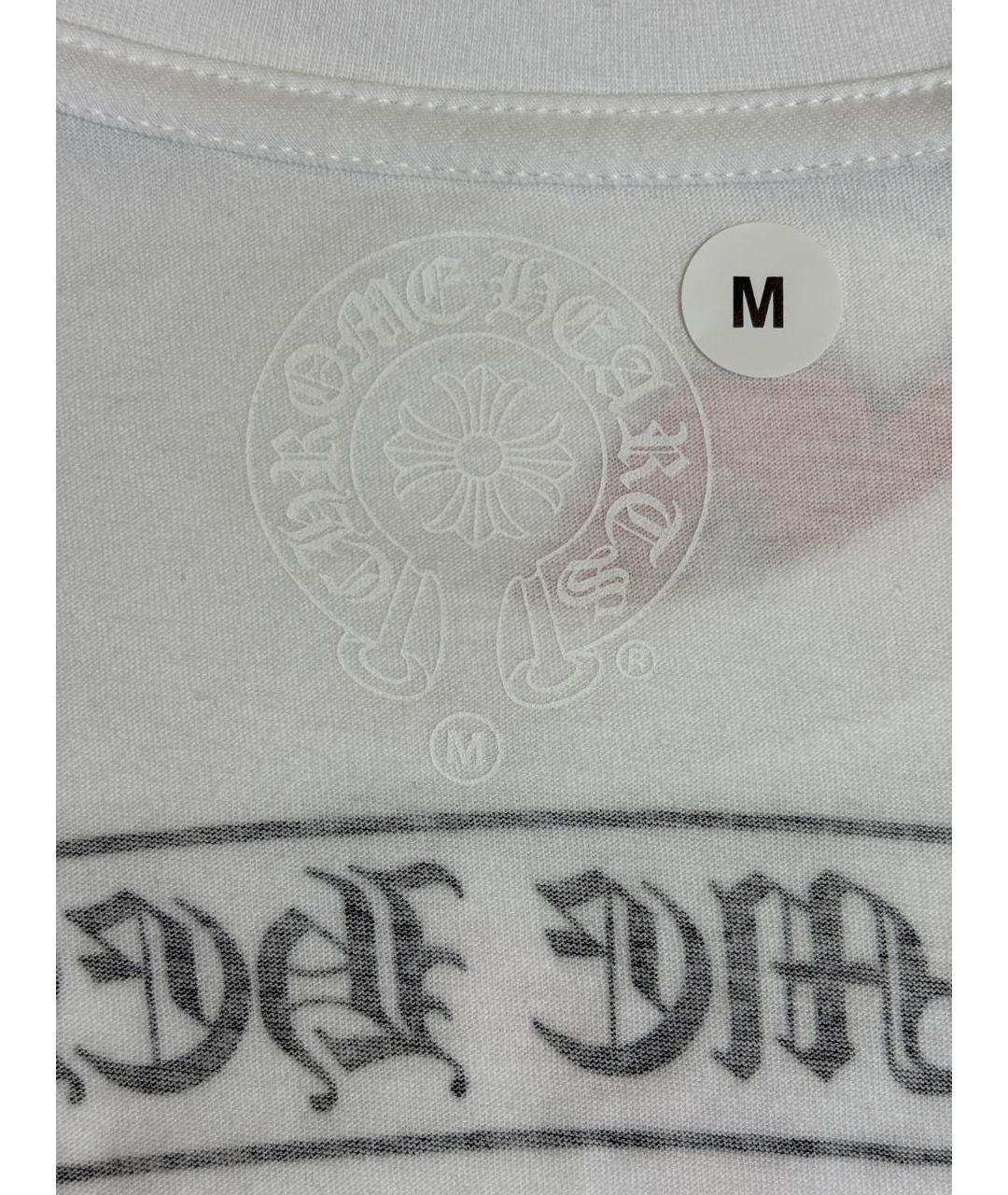 CHROME HEARTS Белая хлопковая футболка, фото 8