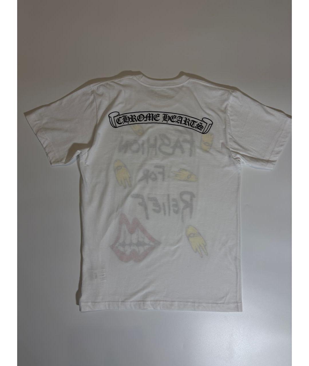 CHROME HEARTS Белая хлопковая футболка, фото 3