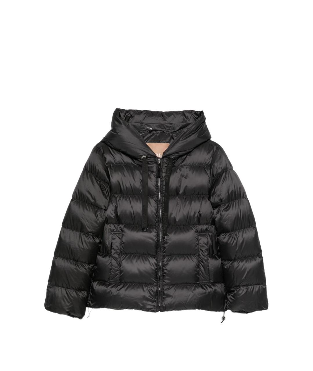 MAX MARA Черный полиэстеровый пуховик, фото 6