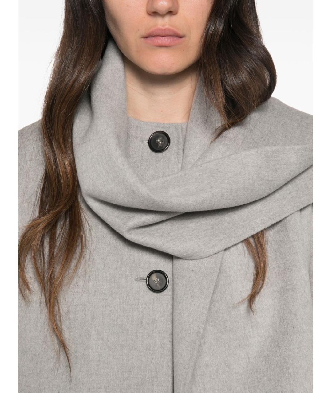 'S MAX MARA Серое шерстяное пальто, фото 3