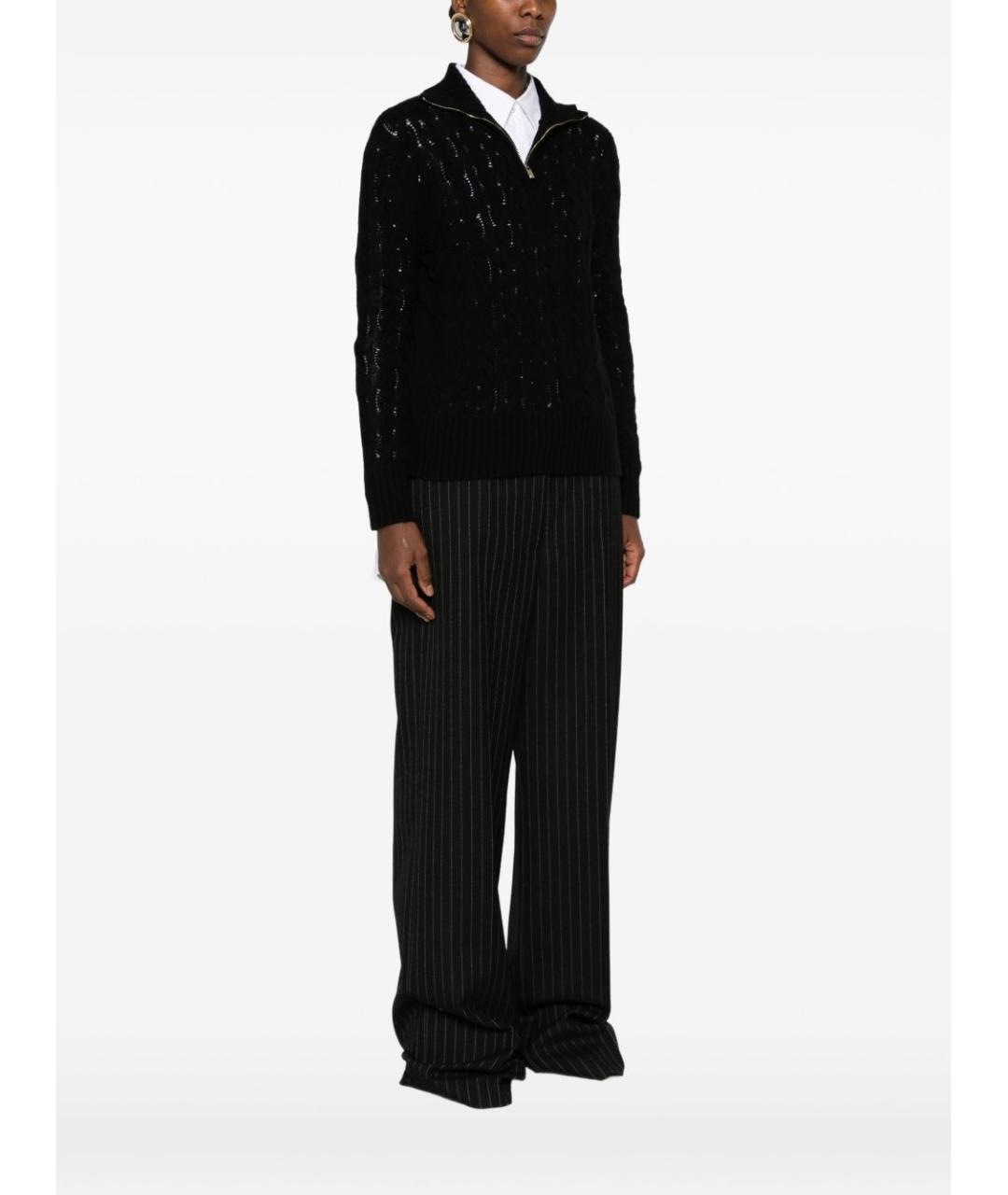 MAX MARA Черный шерстяной джемпер / свитер, фото 3