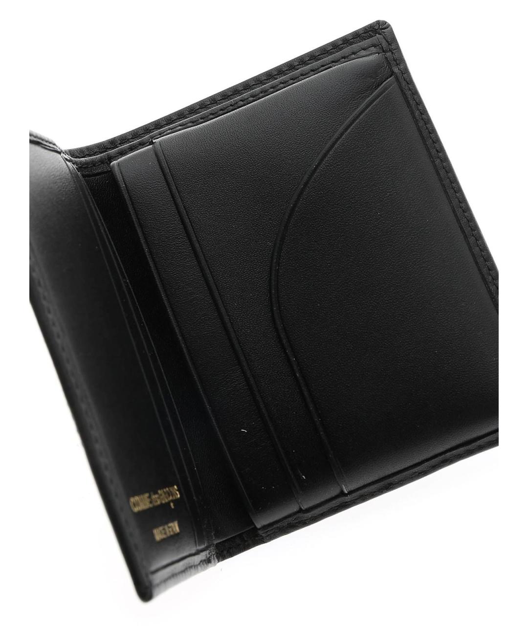 COMME DES GARÇONS WALLET Черный кожаный кошелек, фото 5