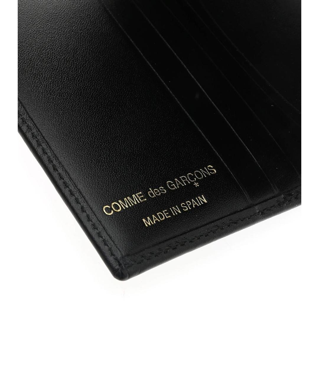 COMME DES GARÇONS WALLET Черный кожаный кошелек, фото 4