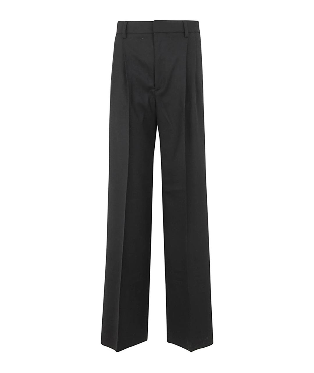 FILIPPA K Черные шерстяные прямые брюки, фото 1