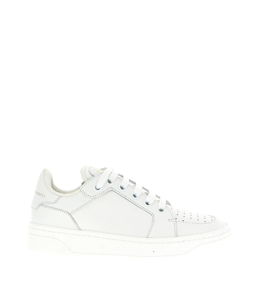 GIUSEPPE ZANOTTI DESIGN Белые кожаные кеды, фото 1