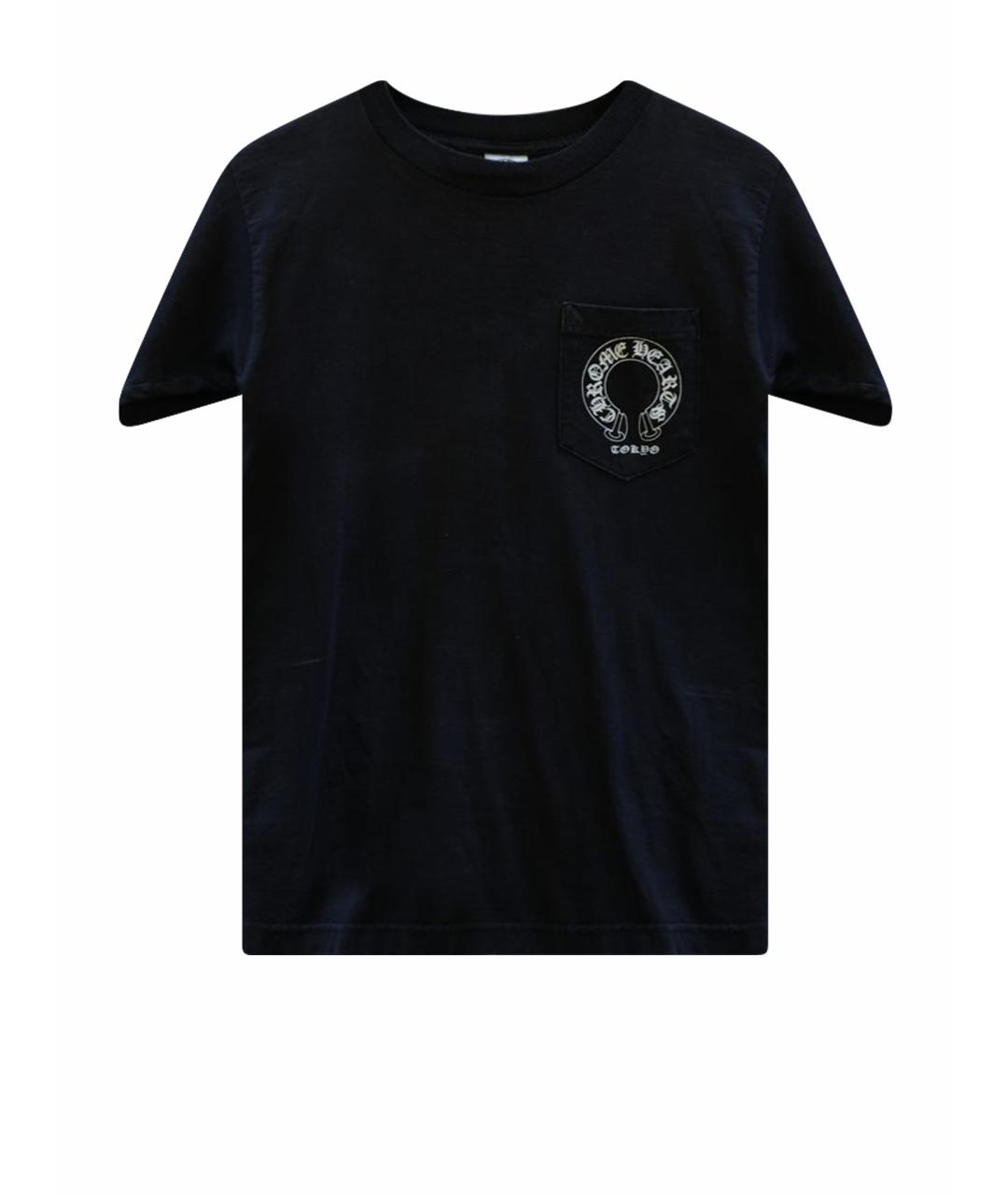 CHROME HEARTS Черная хлопковая футболка, фото 1