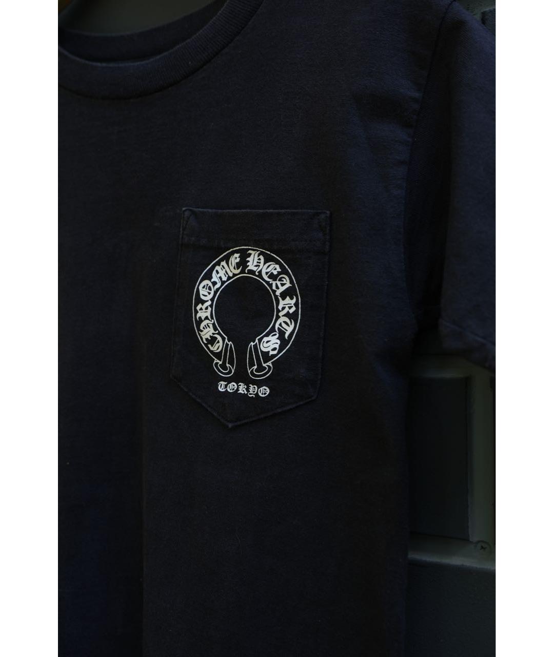 CHROME HEARTS Черная хлопковая футболка, фото 5