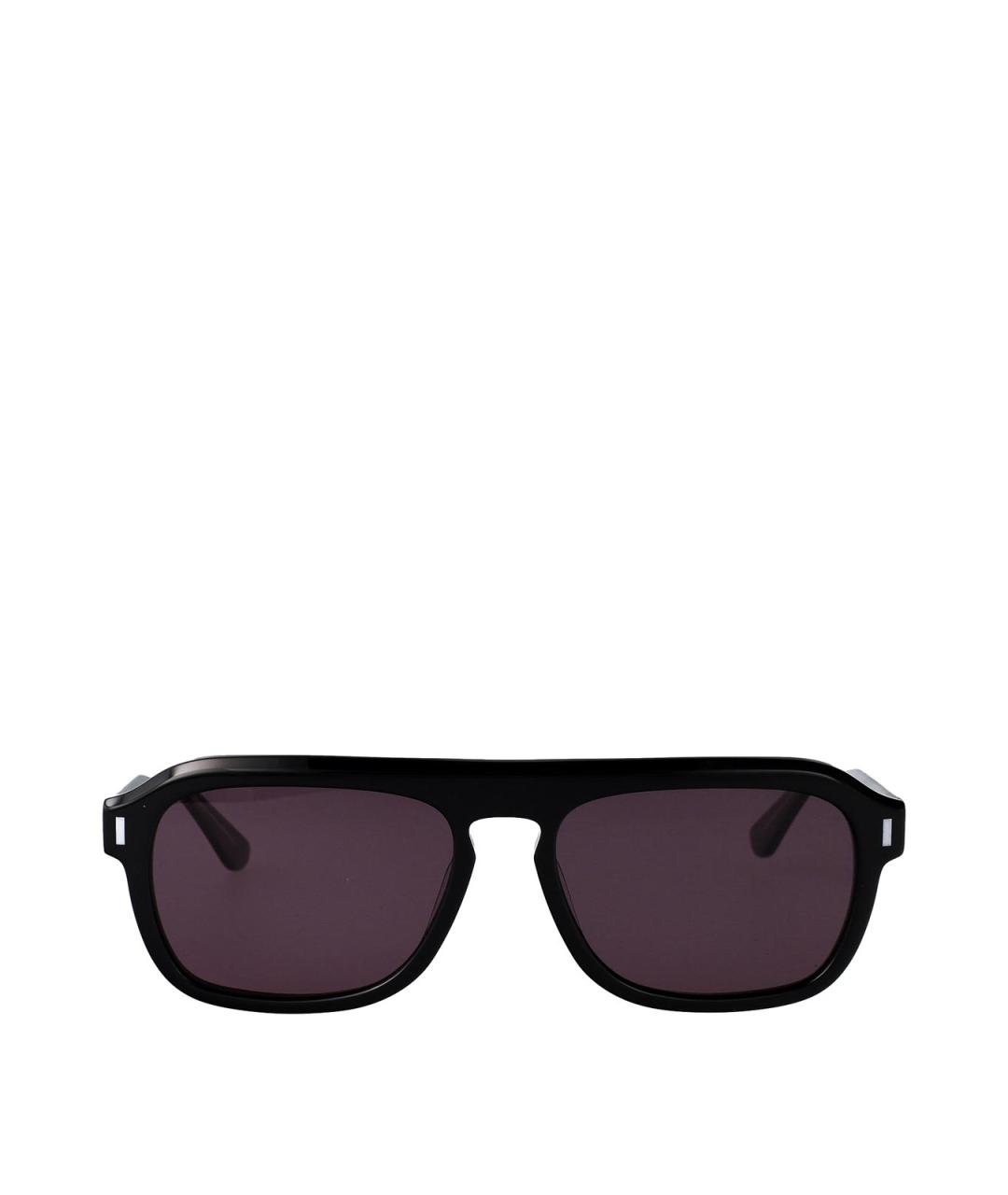 CALVIN KLEIN Черные пластиковые солнцезащитные очки, фото 1