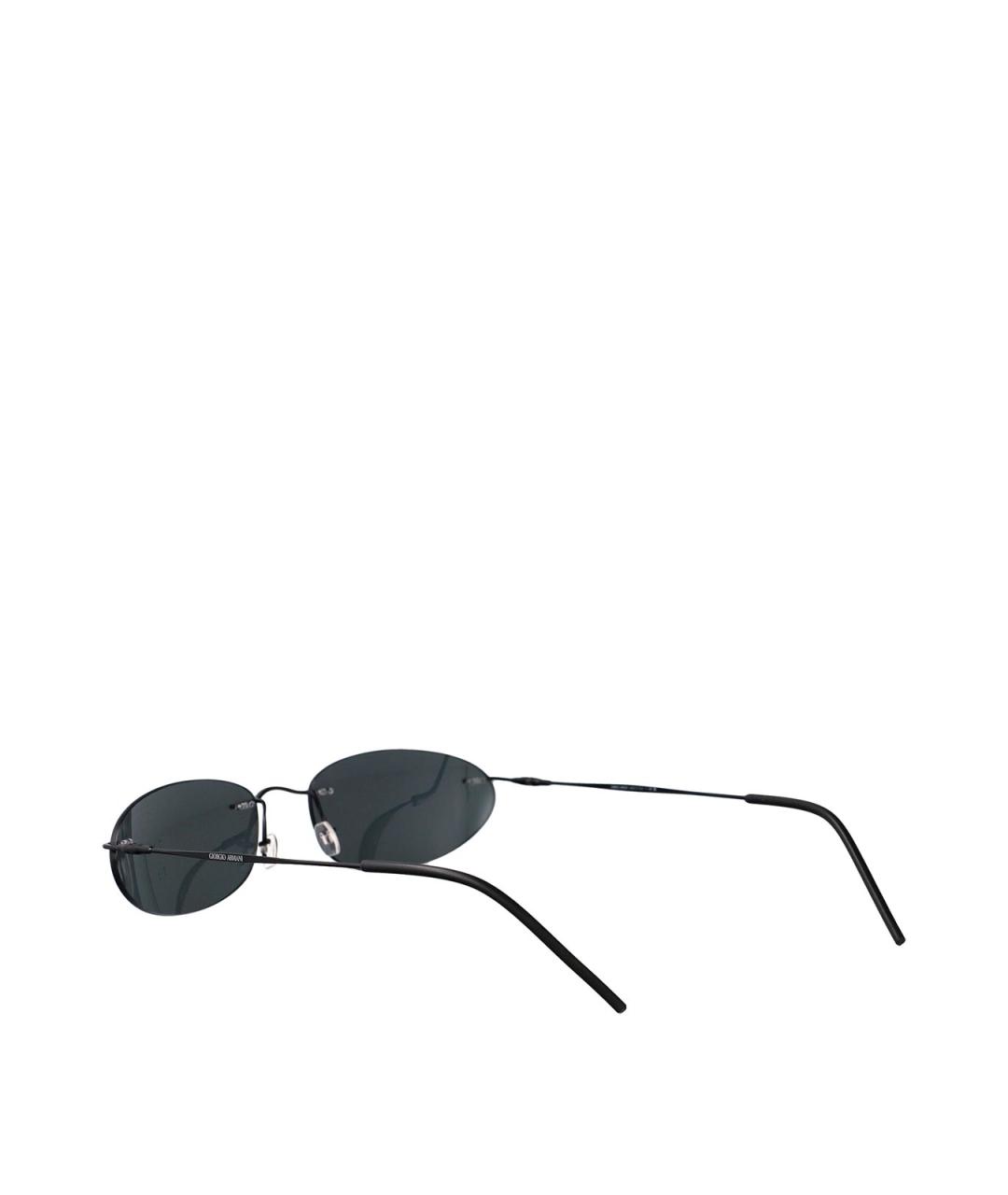 GIORGIO ARMANI Черные металлические солнцезащитные очки, фото 4