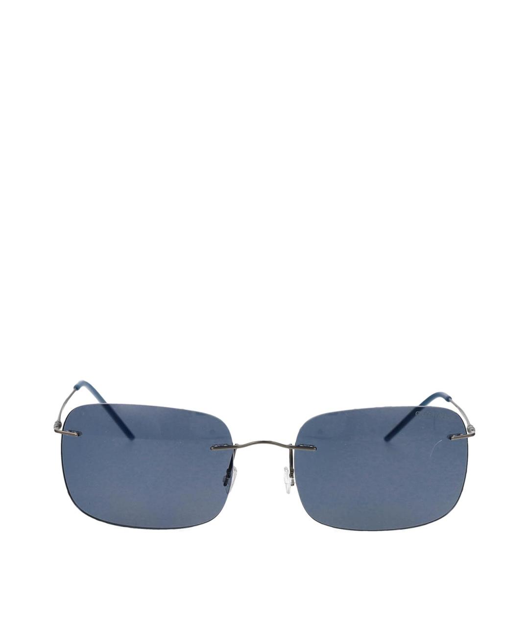 GIORGIO ARMANI Синие металлические солнцезащитные очки, фото 1