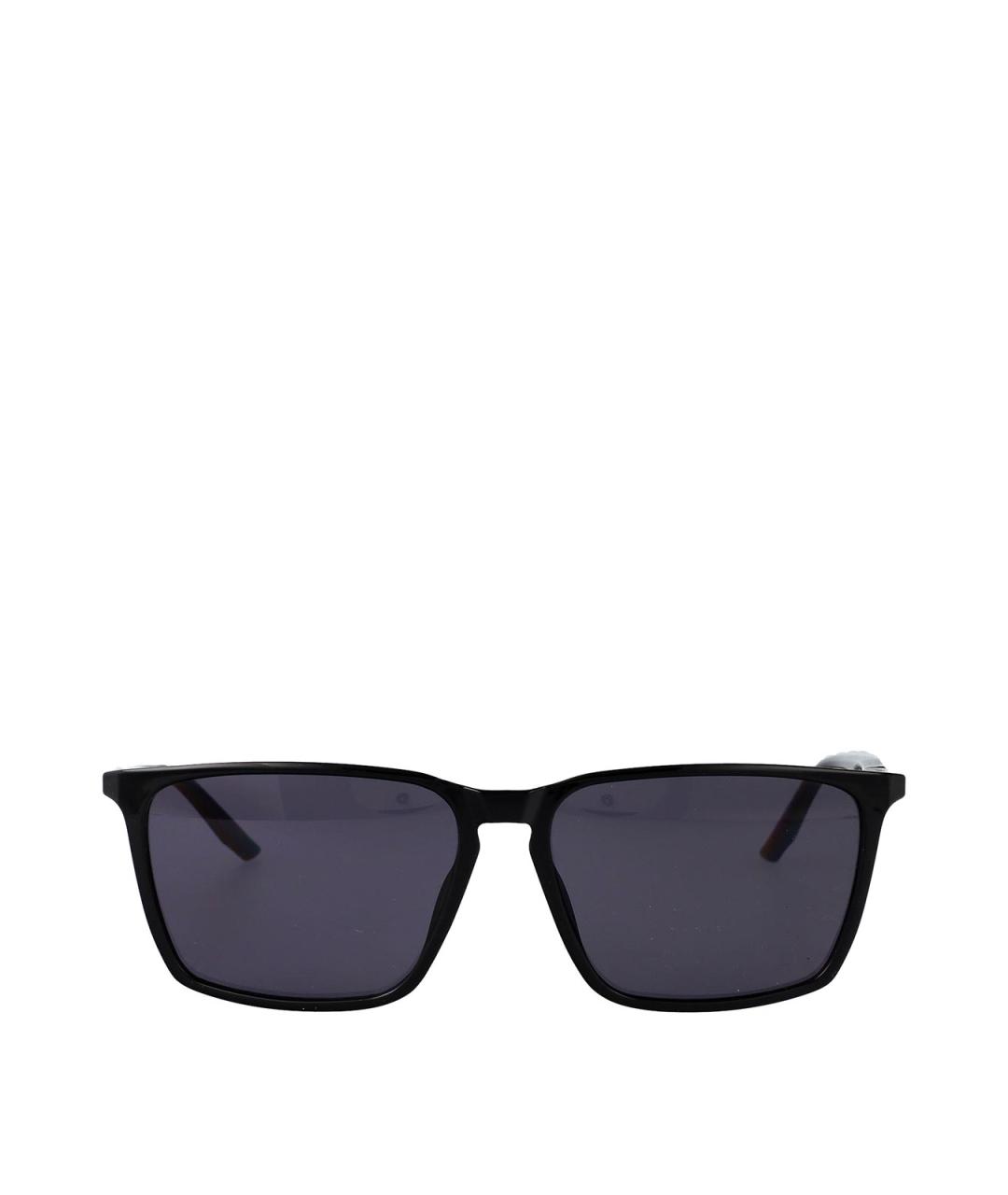 CALVIN KLEIN Черные пластиковые солнцезащитные очки, фото 1