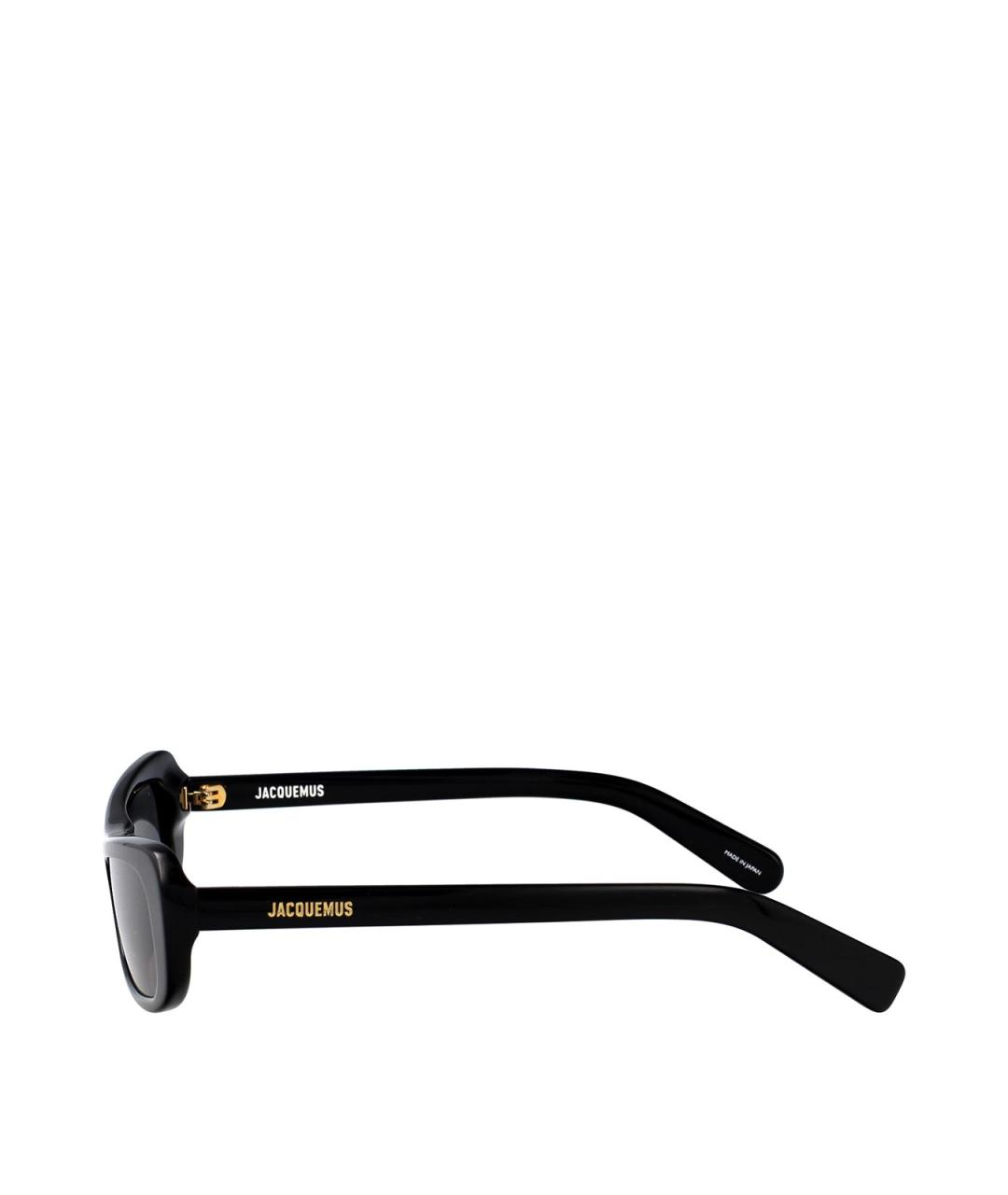 JACQUEMUS Черные пластиковые солнцезащитные очки, фото 3