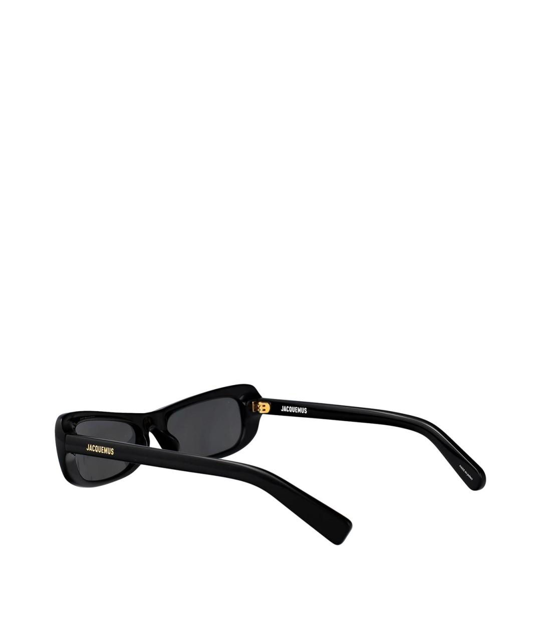 JACQUEMUS Черные пластиковые солнцезащитные очки, фото 4