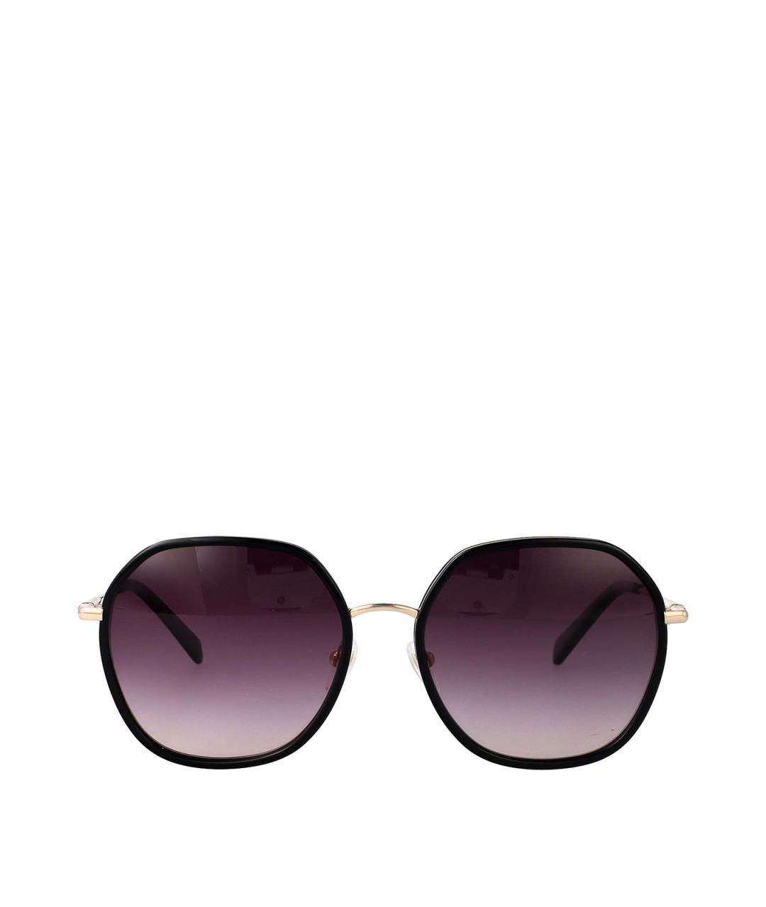 LONGCHAMP Золотые металлические солнцезащитные очки, фото 1