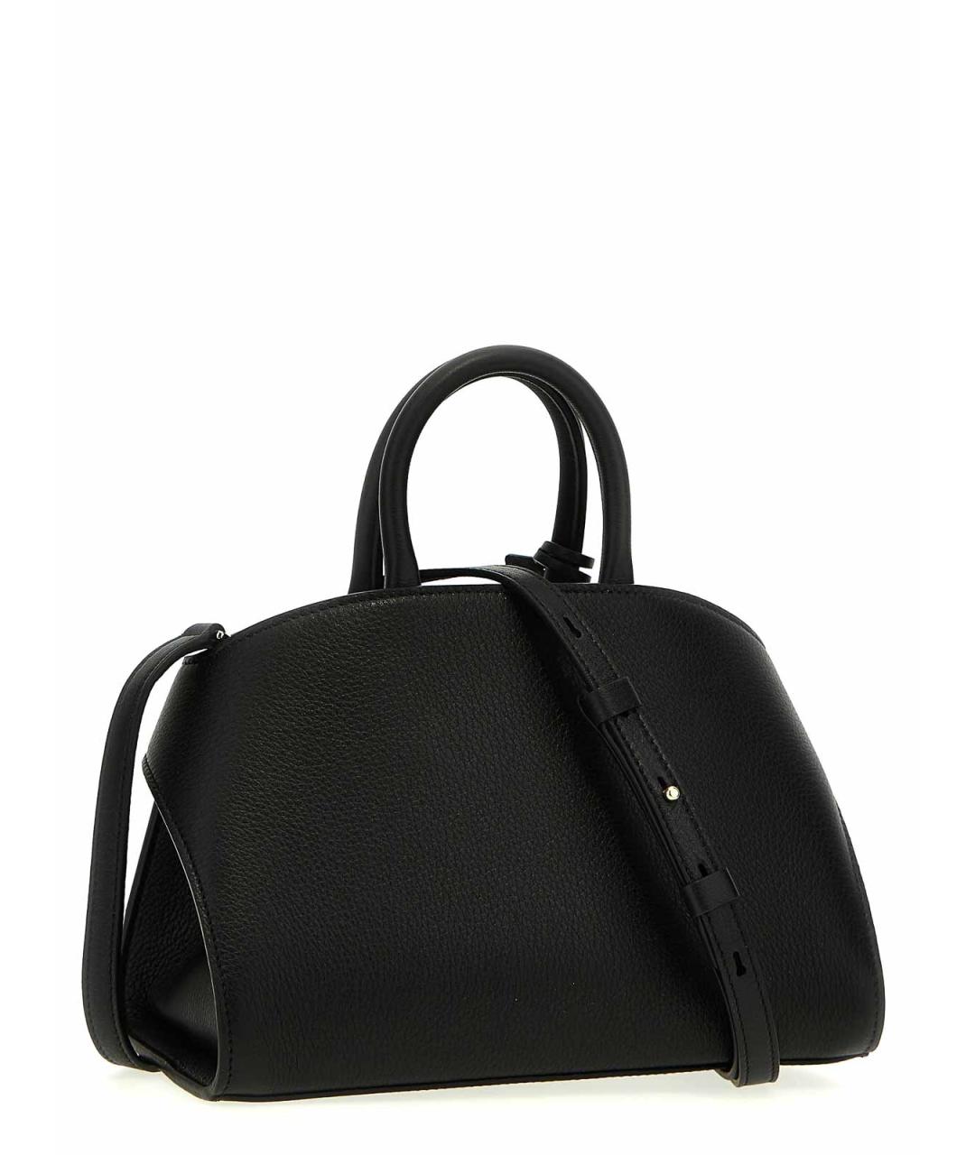 FERRAGAMO Черная кожаная сумка тоут, фото 2