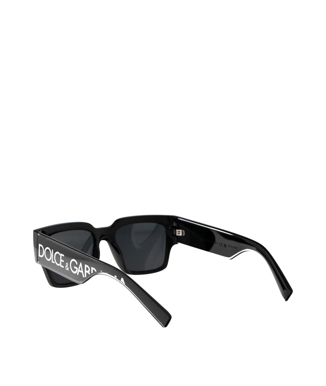 DOLCE&GABBANA Черные пластиковые солнцезащитные очки, фото 3