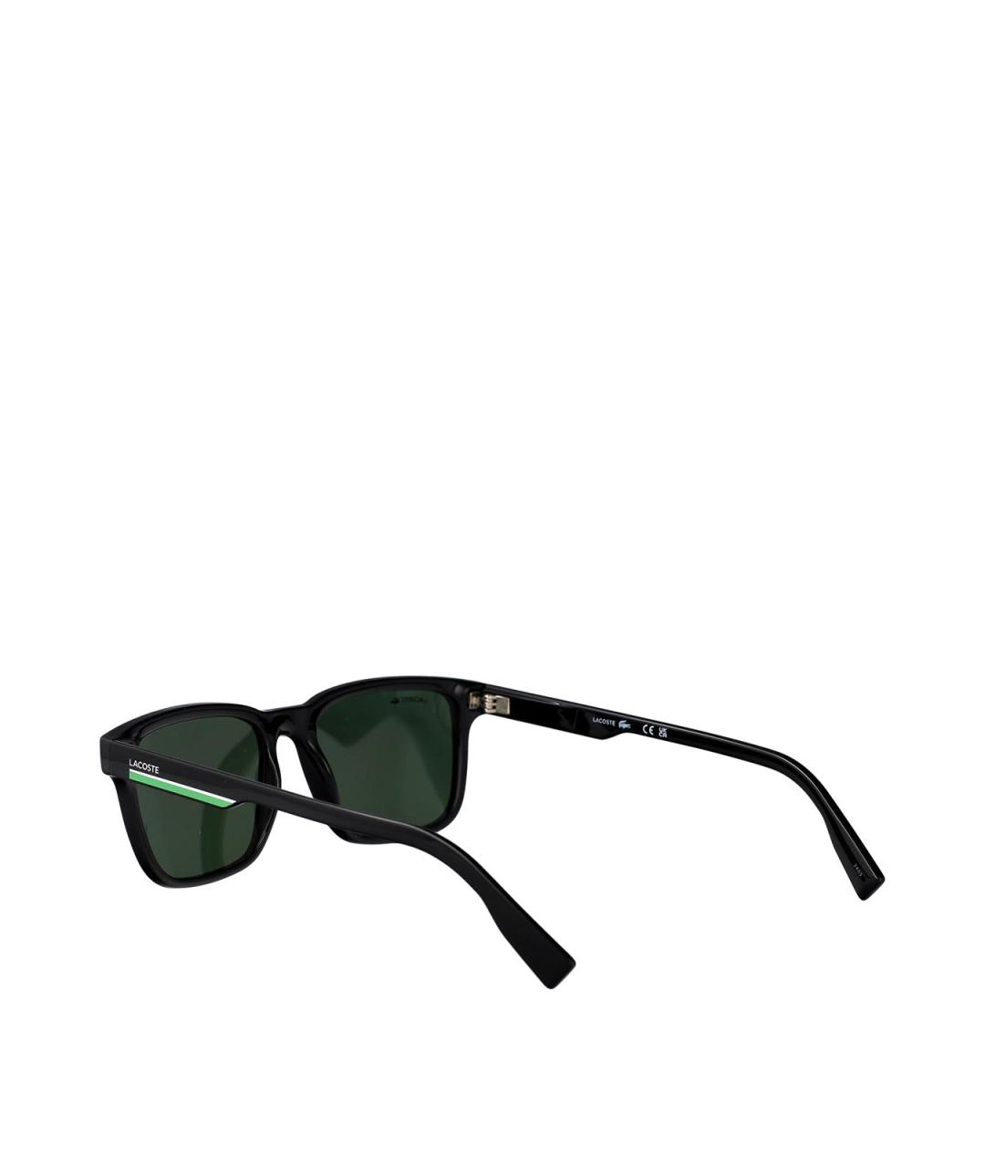 LACOSTE Черные пластиковые солнцезащитные очки, фото 4