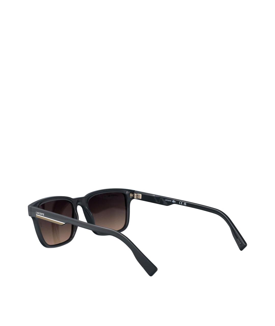 LACOSTE Серые пластиковые солнцезащитные очки, фото 4