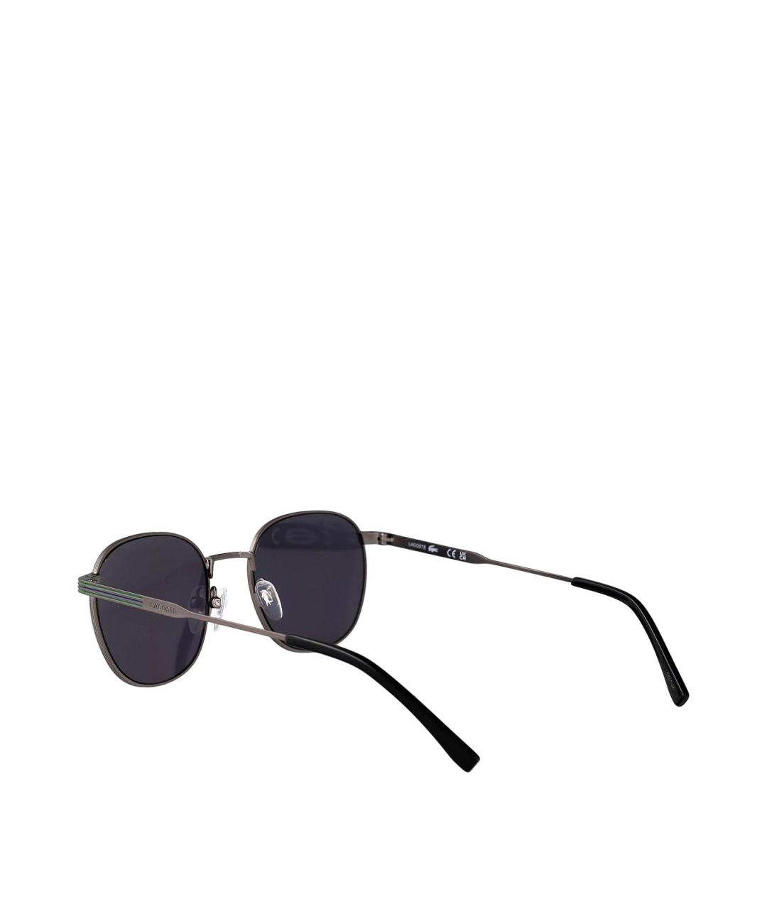 LACOSTE Черные металлические солнцезащитные очки, фото 4