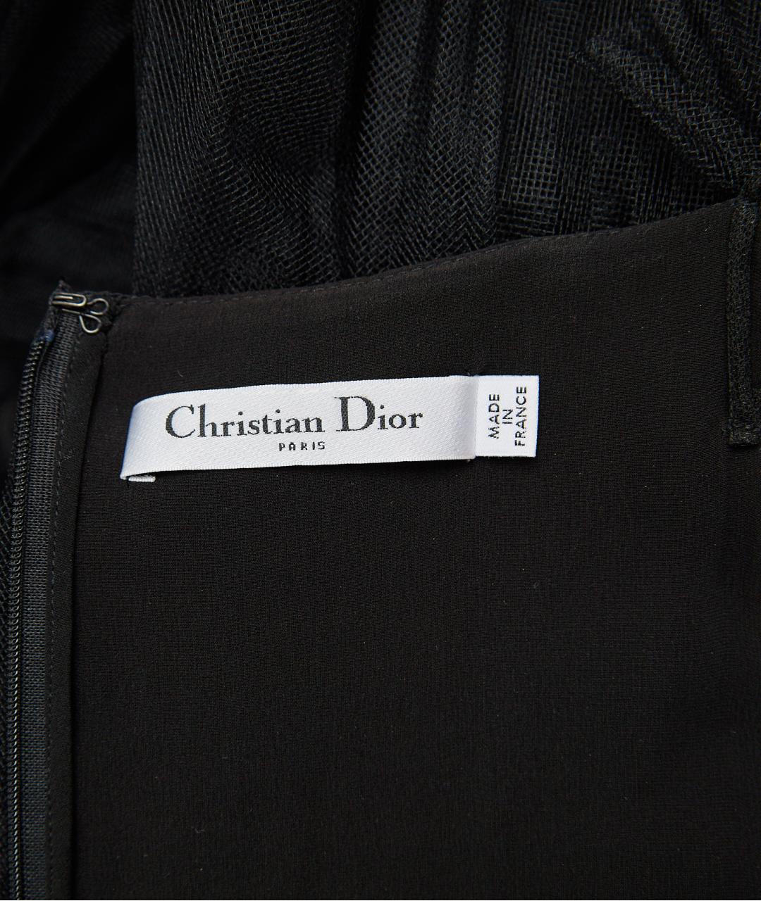 CHRISTIAN DIOR Черное полиамидовое вечернее платье, фото 3