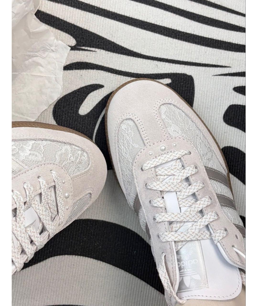 ADIDAS Серые текстильные кроссовки, фото 4
