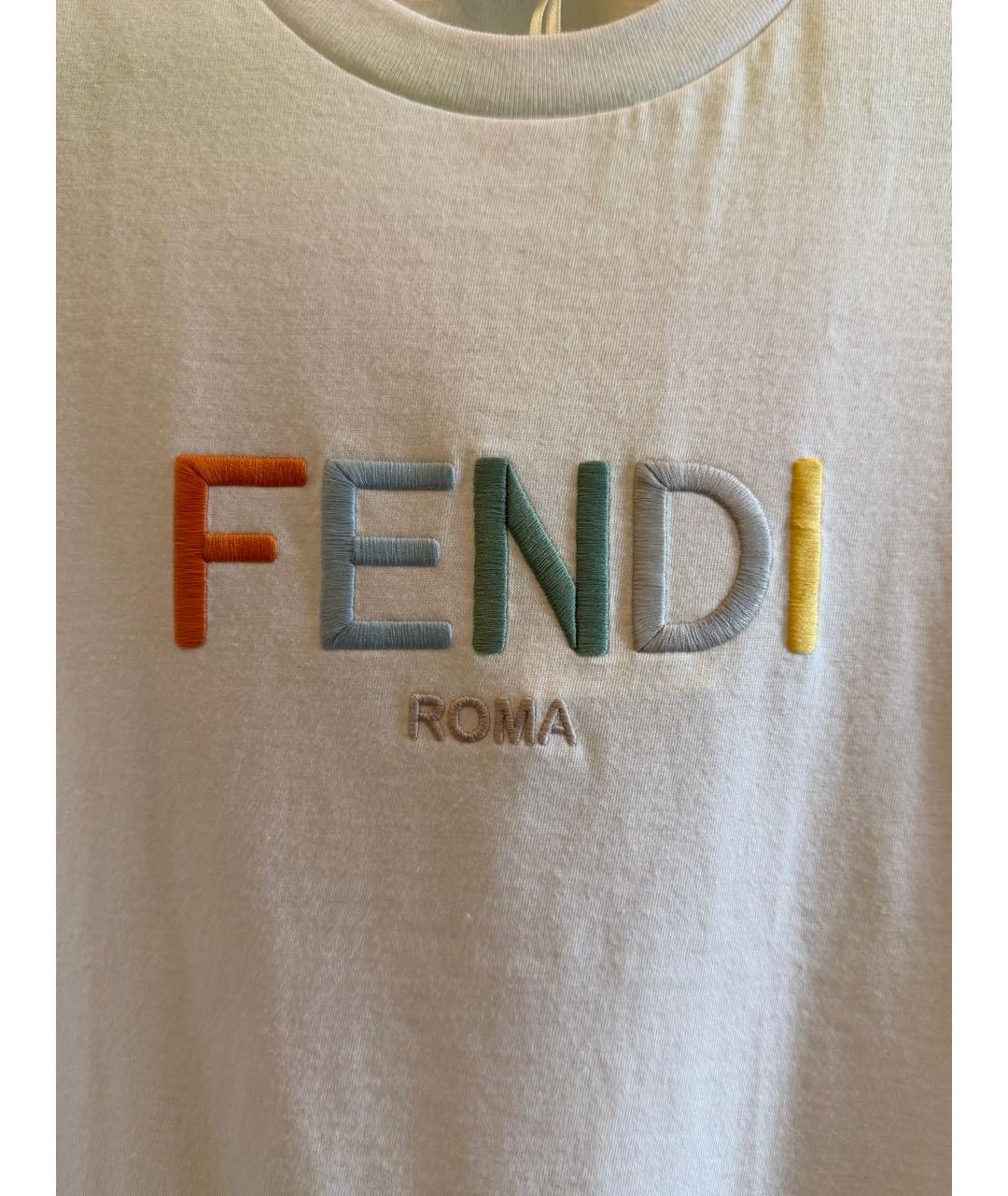FENDI Белый хлопковый детская футболка / топ, фото 3