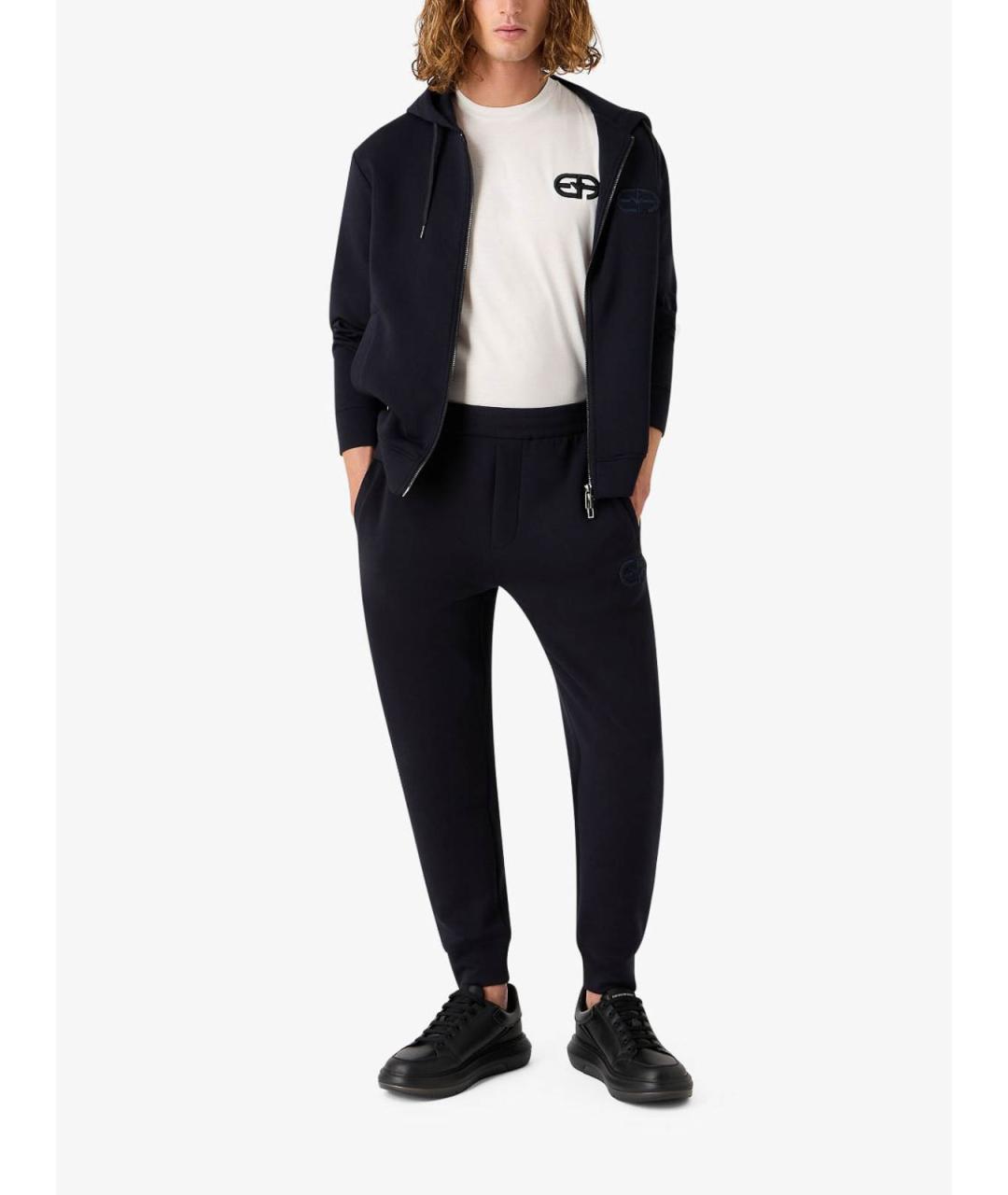 EMPORIO ARMANI Белая хлопковая футболка, фото 3