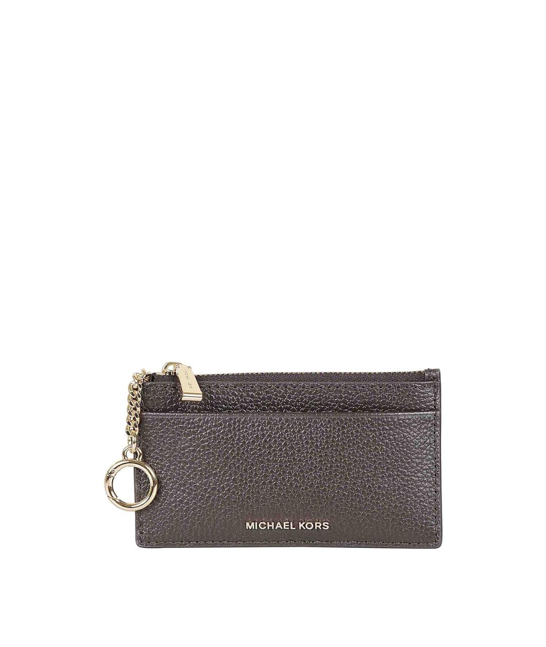 MICHAEL KORS Коричневый кожаный кошелек, фото 1