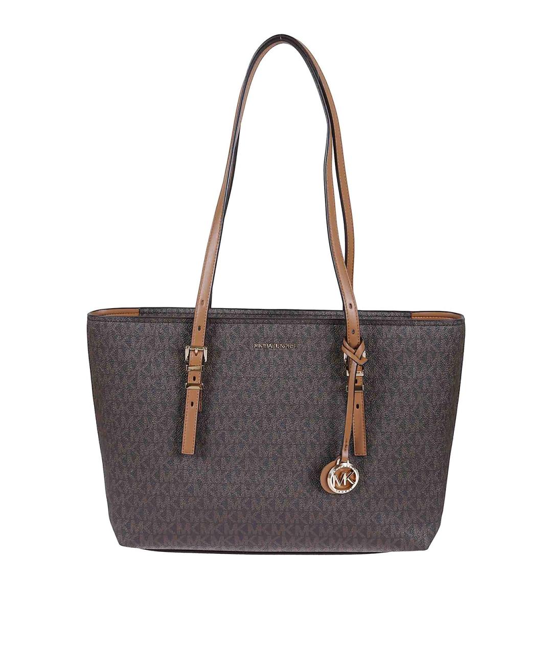 MICHAEL KORS Коричневая кожаная сумка через плечо, фото 1