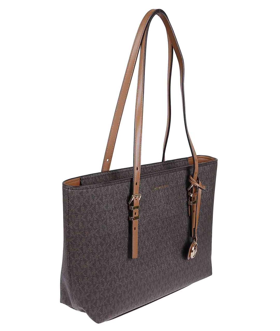 MICHAEL KORS Коричневая кожаная сумка через плечо, фото 3