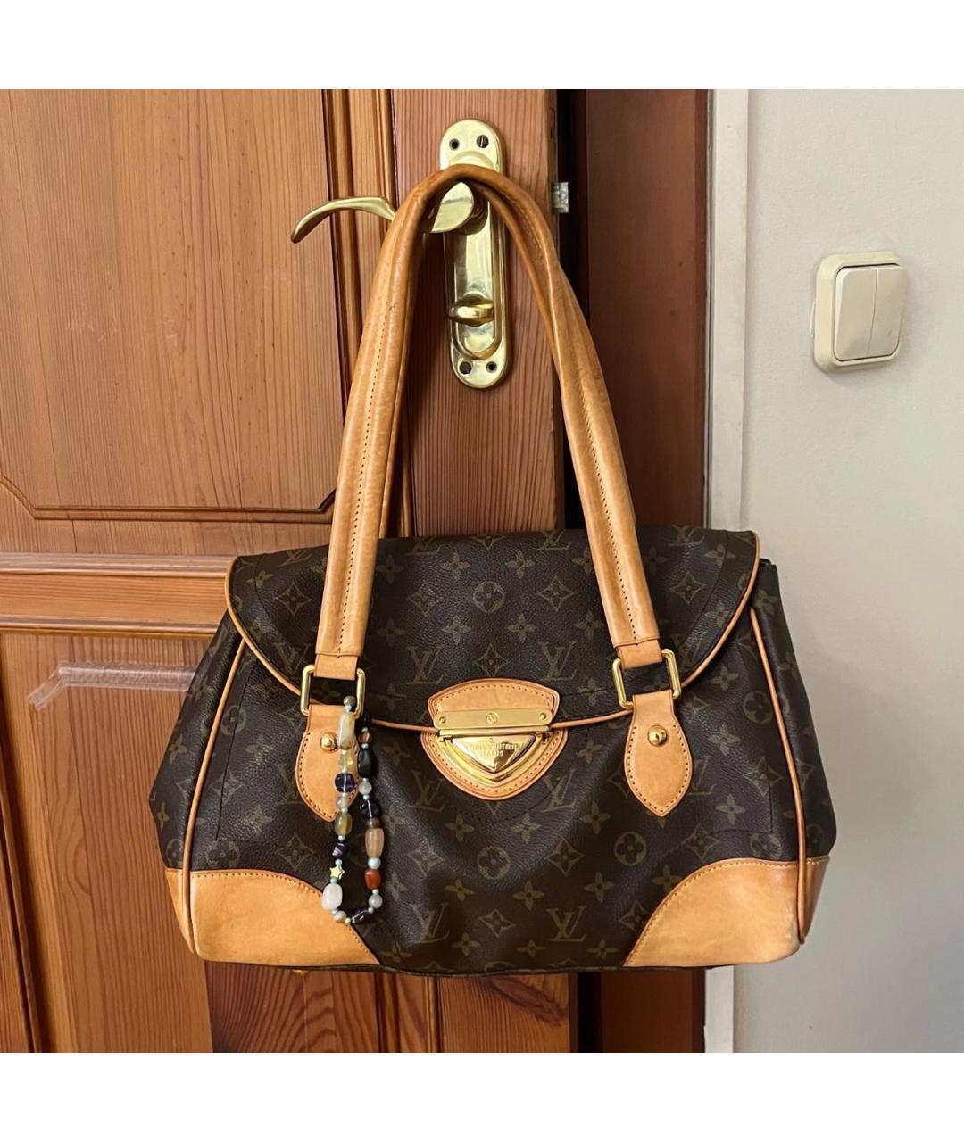 LOUIS VUITTON Коричневая сумка через плечо из канвы, фото 8