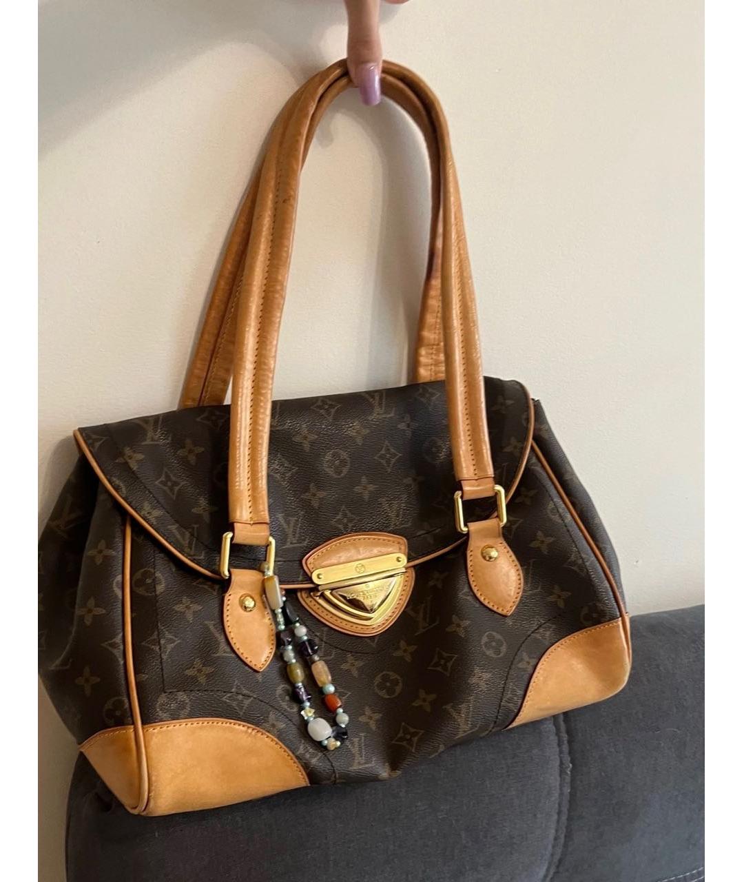 LOUIS VUITTON Коричневая сумка через плечо из канвы, фото 2