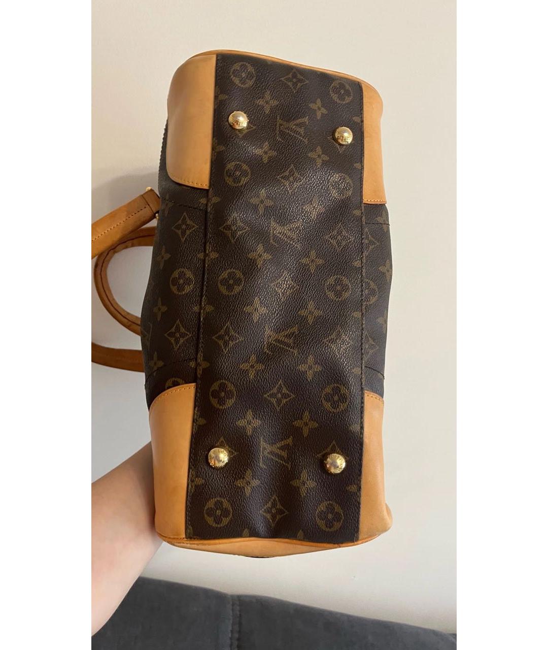 LOUIS VUITTON Коричневая сумка через плечо из канвы, фото 7