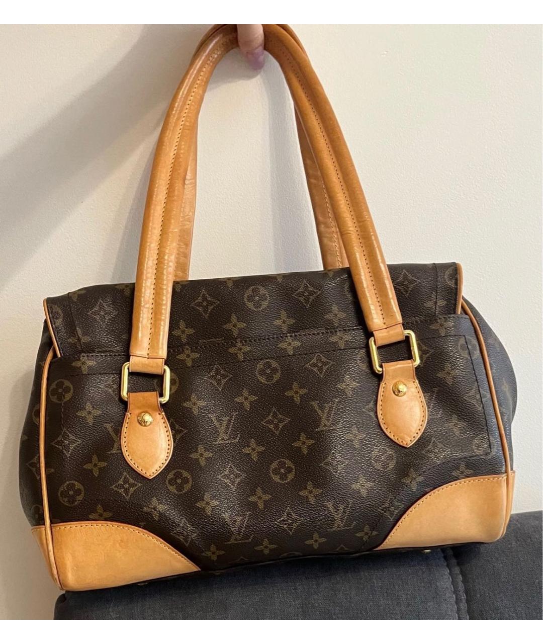 LOUIS VUITTON Коричневая сумка через плечо из канвы, фото 3