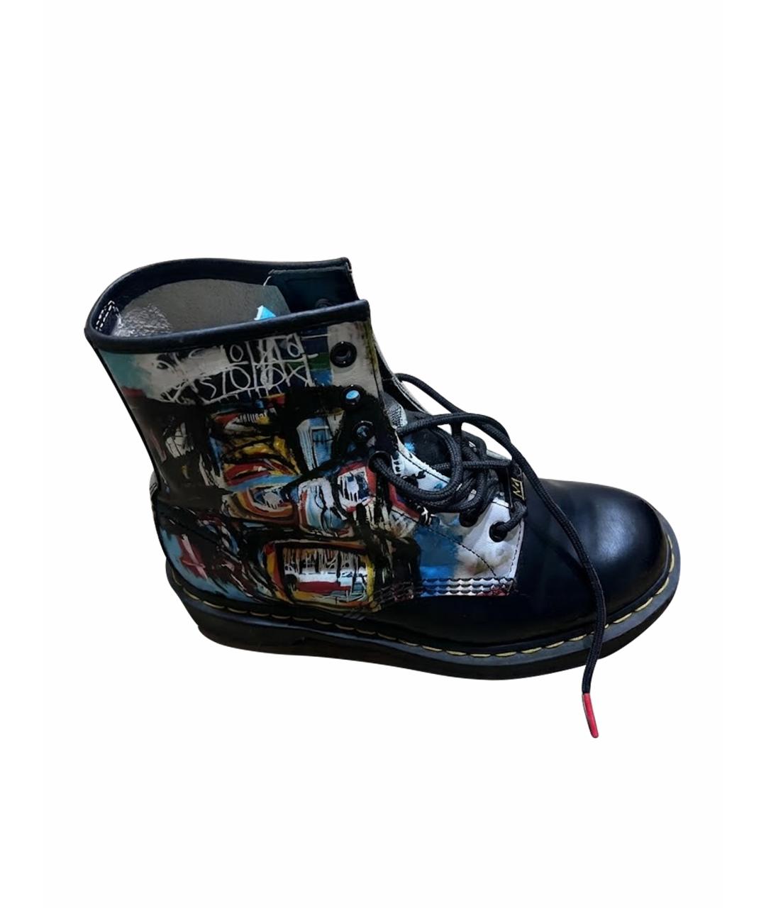 DR. MARTENS Черные кожаные ботинки, фото 1