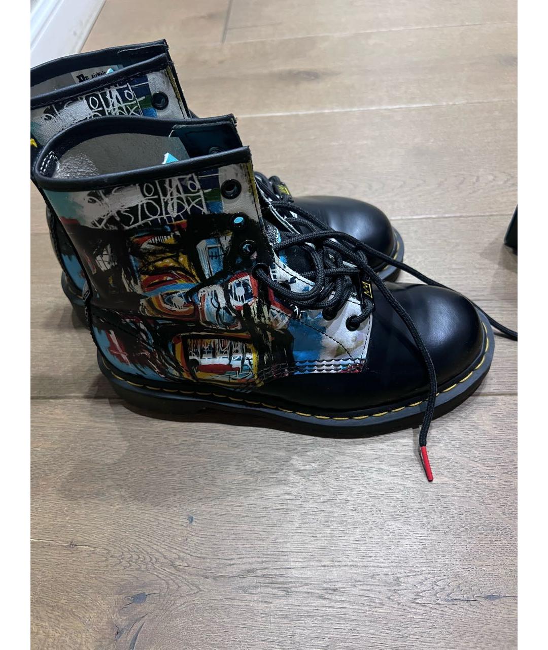DR. MARTENS Черные кожаные ботинки, фото 6