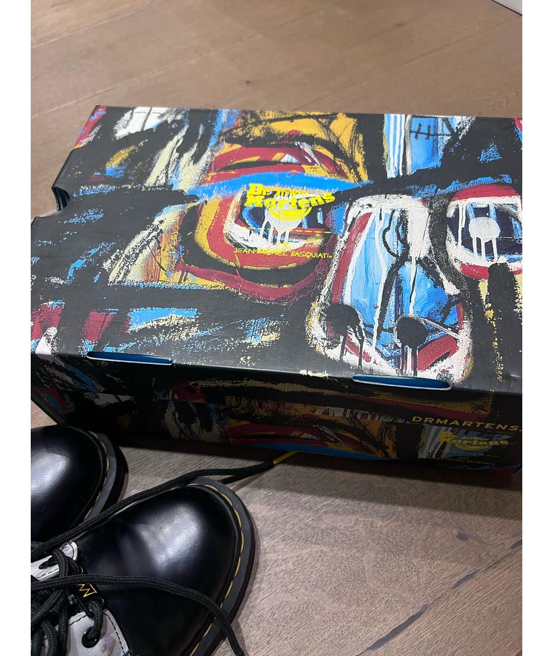 DR. MARTENS Черные кожаные ботинки, фото 5