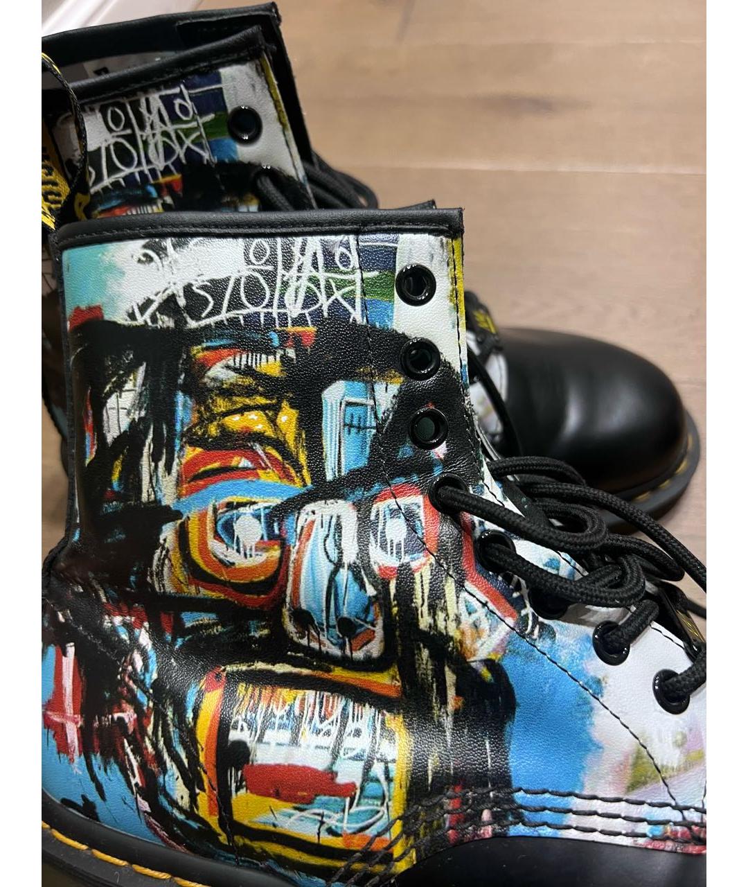 DR. MARTENS Черные кожаные ботинки, фото 2