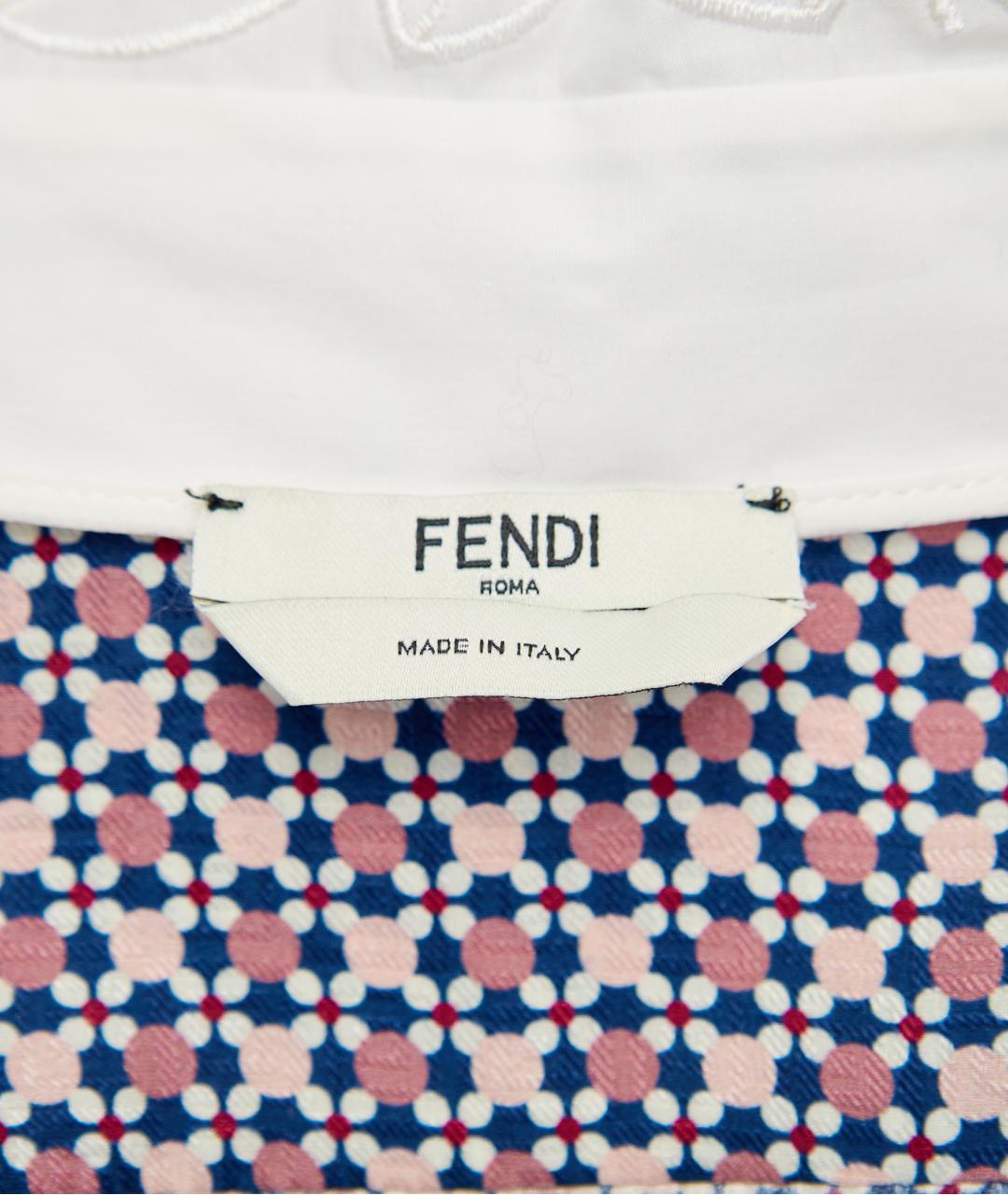 FENDI Фиолетовое шелковое повседневное платье, фото 3