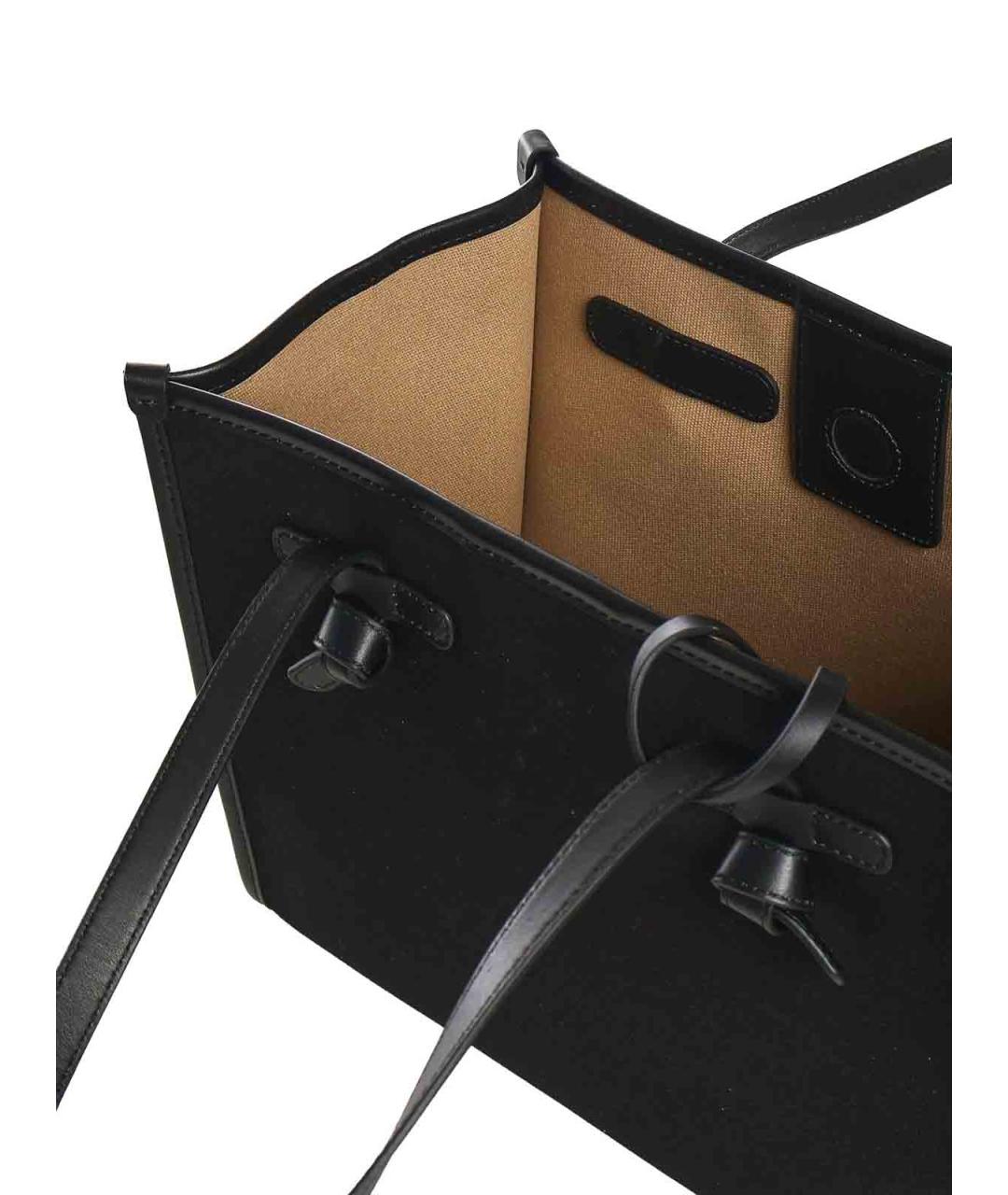 Gianni Chiarini Черная тканевая сумка тоут, фото 4