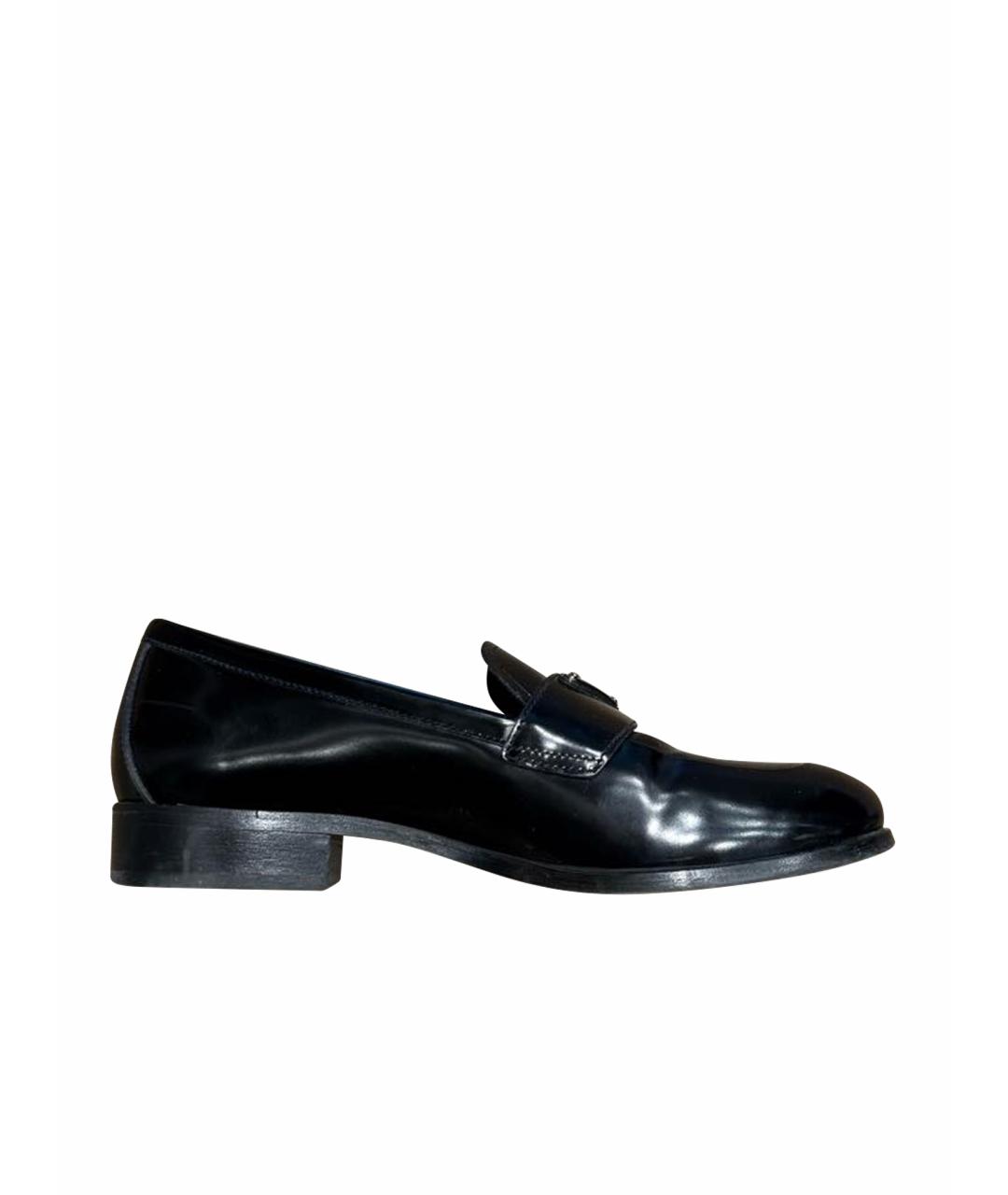 PRADA Черные кожаные лоферы, фото 5
