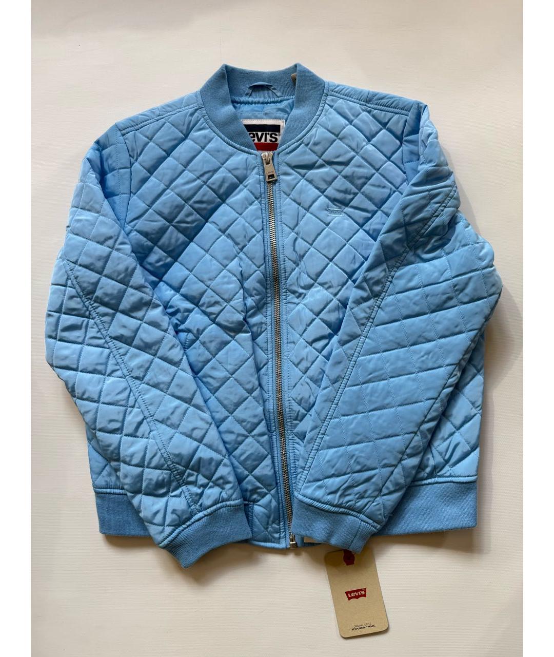 LEVI'S Голубая полиэстеровая куртка, фото 7