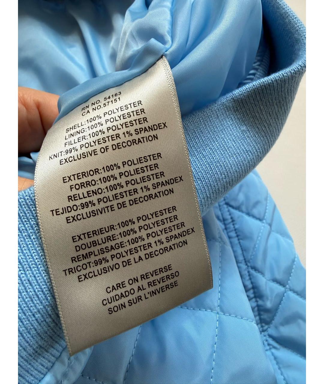 LEVI'S Голубая полиэстеровая куртка, фото 6