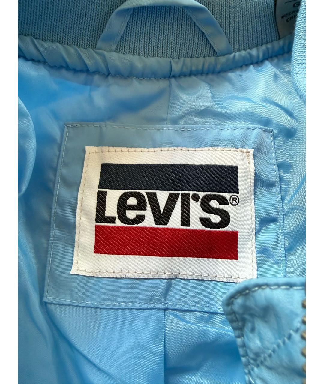 LEVI'S Голубая полиэстеровая куртка, фото 3