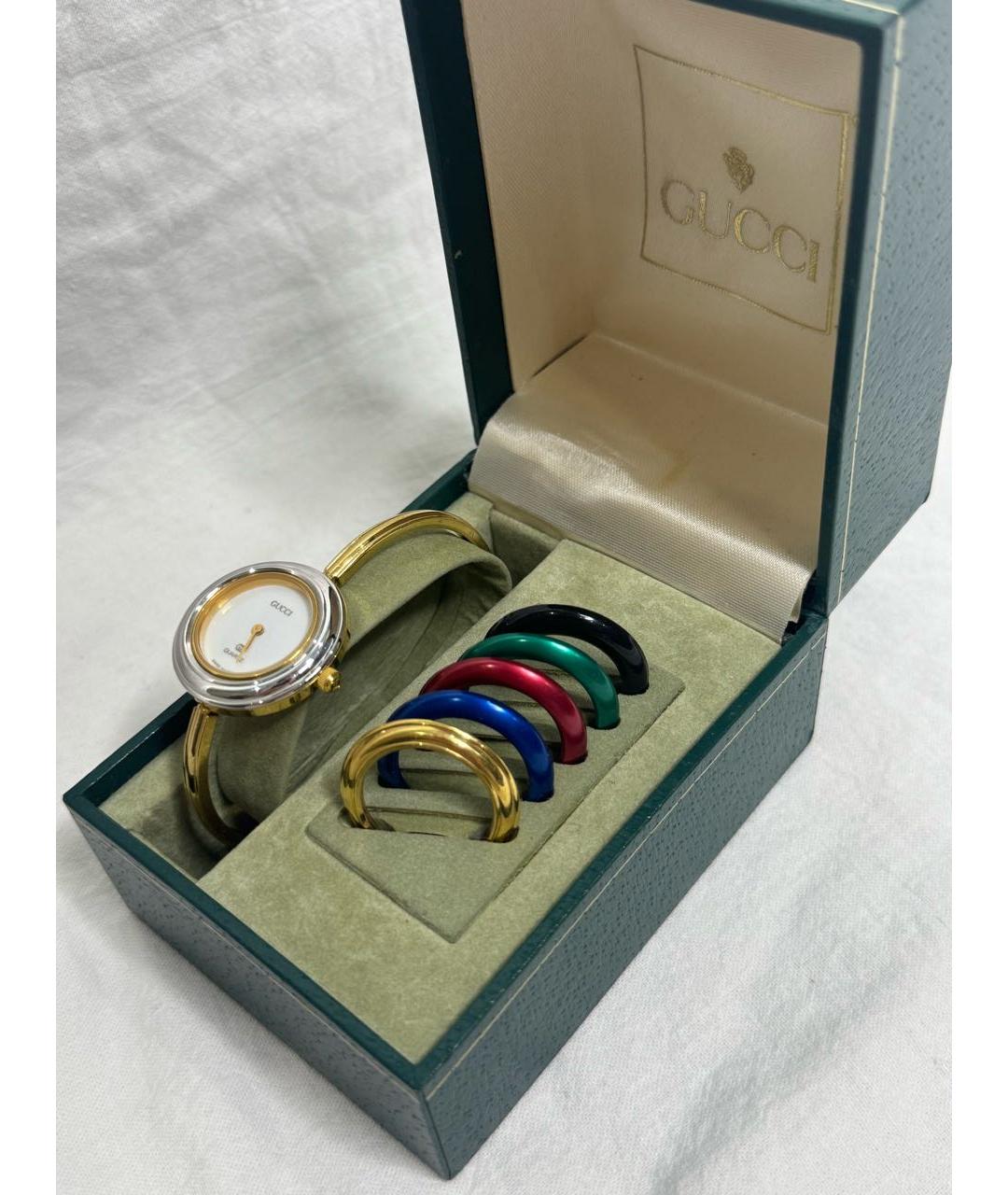 GUCCI Золотые часы, фото 4
