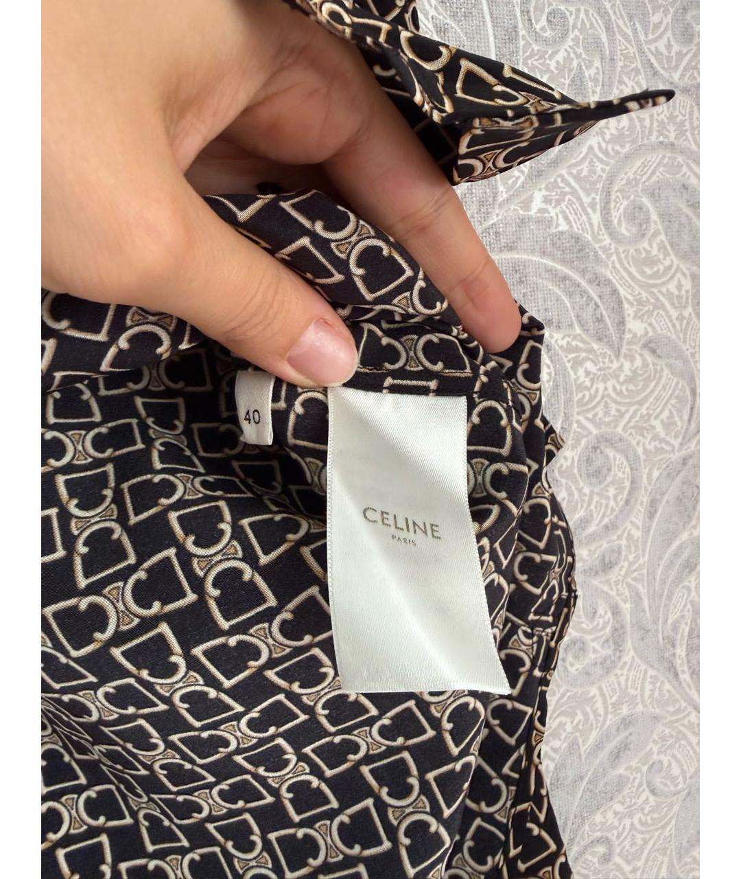 CELINE Коричневая блузы, фото 4