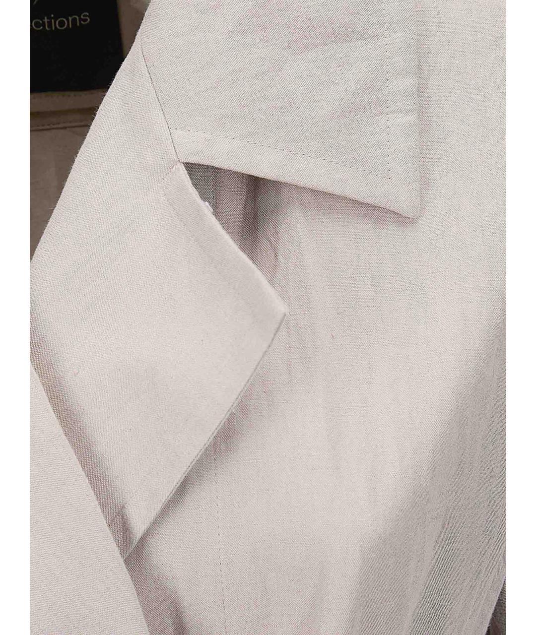 YOHJI YAMAMOTO Бежевый хлопковый тренч/плащ, фото 2
