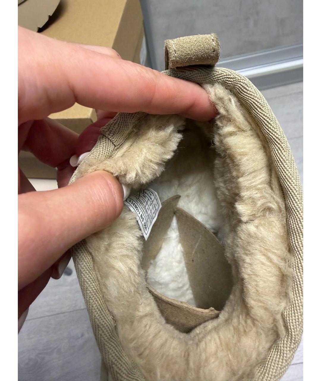 UGG Бежевые замшевые ботинки, фото 7