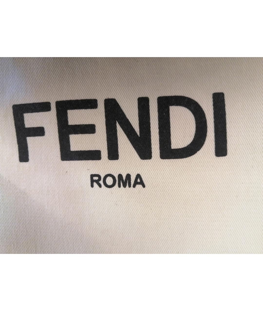 FENDI Черная меховая сумка через плечо, фото 9